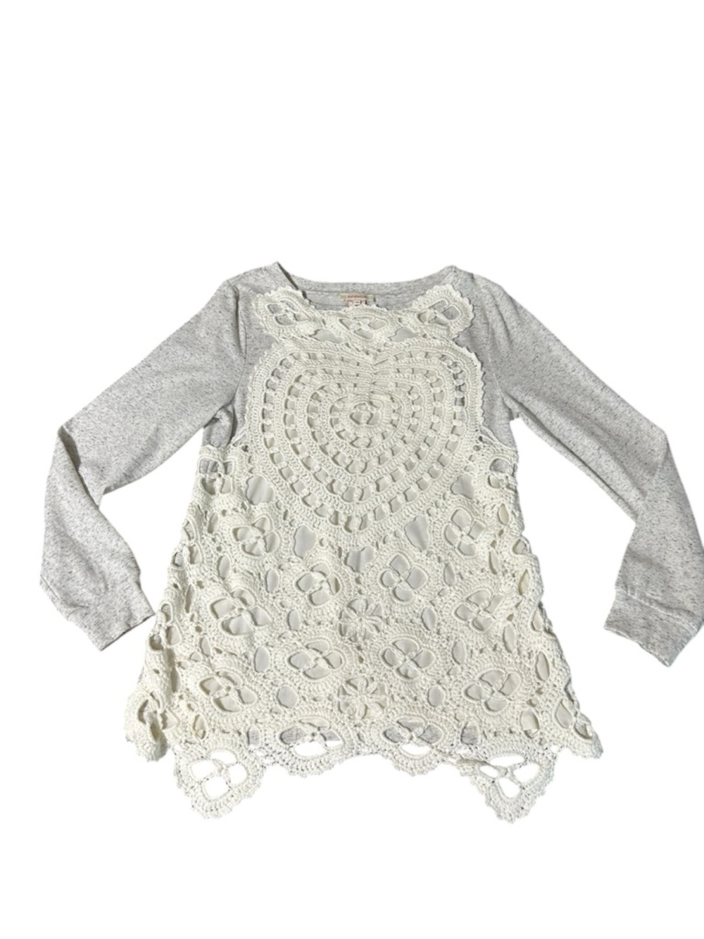 Sundance CrochetLace Overlay Top Boho Cream Gray
Long Sleeve
Medium - Picture 5 of 9